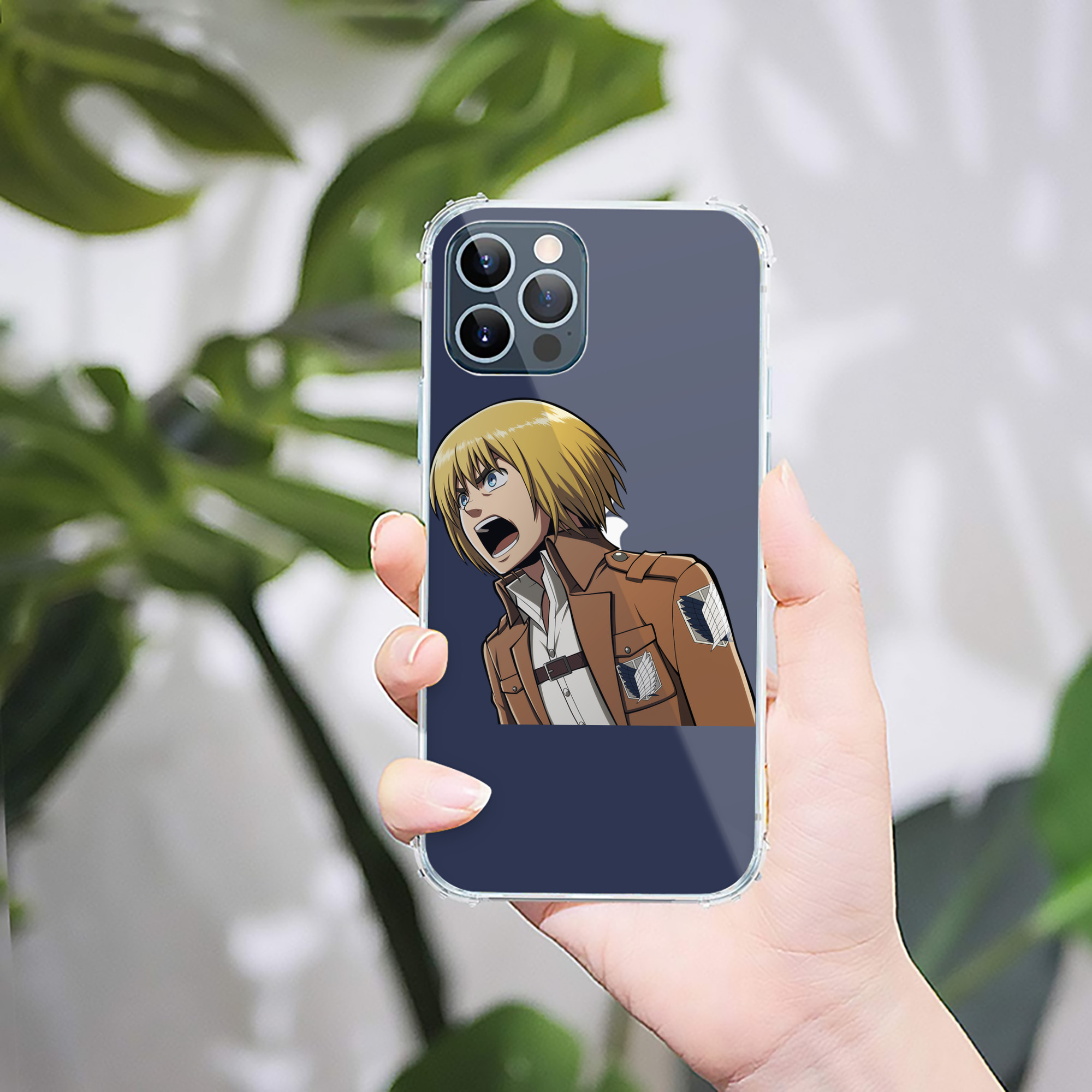 （画像用） 進撃の巨人 アルミン·アルレルト Attack on Titan Armin Arlert 【iPhone 12シリーズ対応】透明スマホケース（クリアソフトケース）